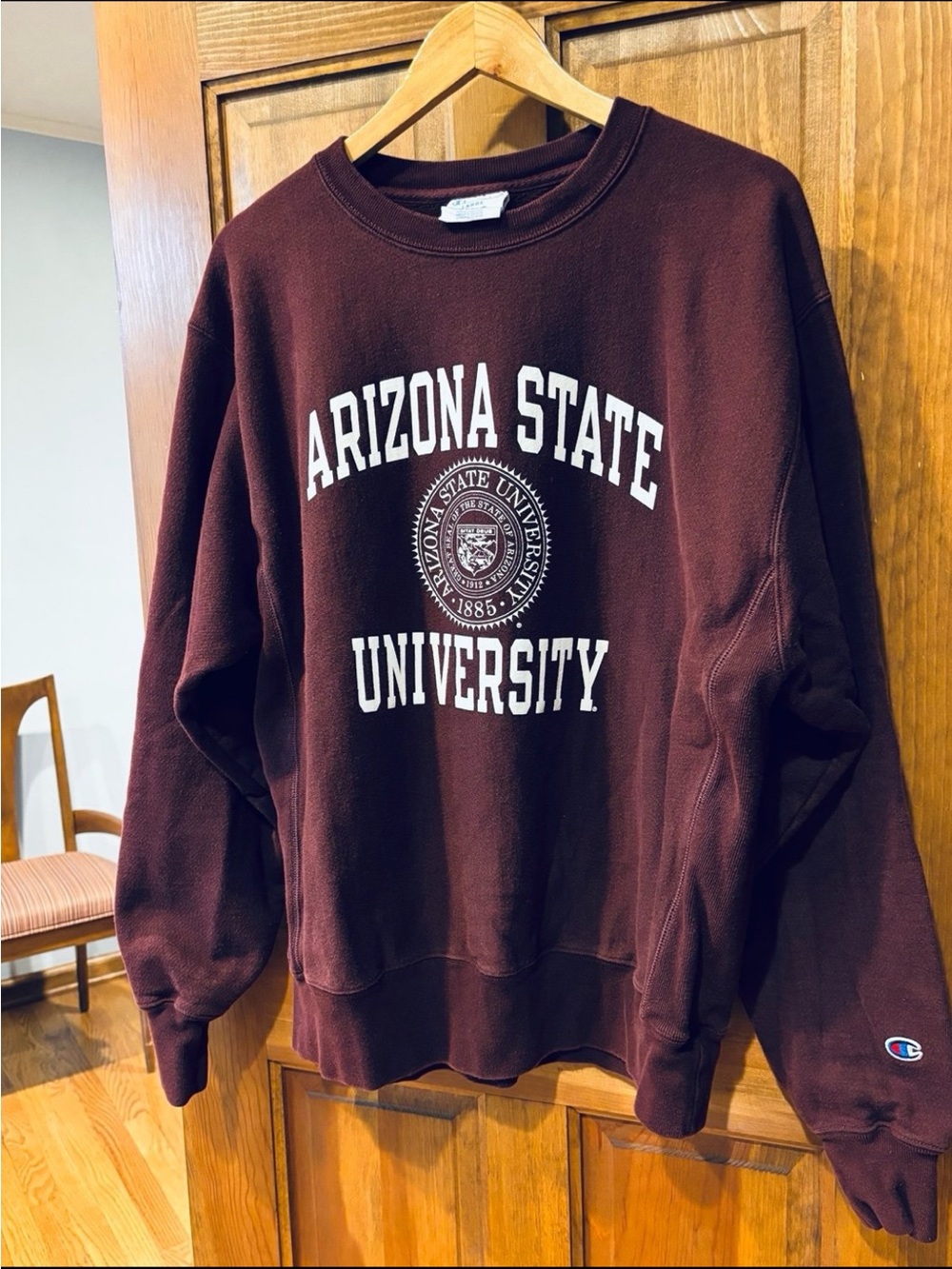 Vintage CHAMPION REVERSE WEAVE ARIZONA STATE UNIVERSITY Crewneck Sweatshirt - Picture 7 of 7